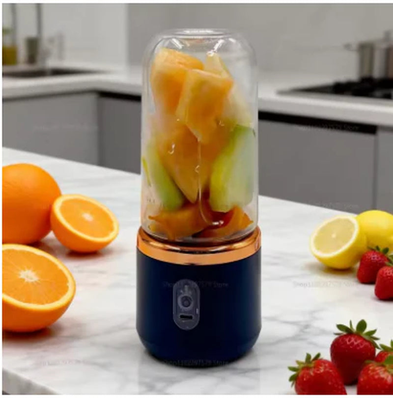 Portable Double Cup Blender USB Rechargeable – Personal Fruit Juicer & Mixer for Smoothies, Milkshakes, Juice & Baby Food